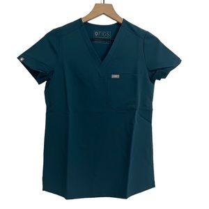Figs Catarina 1 Pocket Short Sleeve Nursing Scrub Top Size XXS NWT